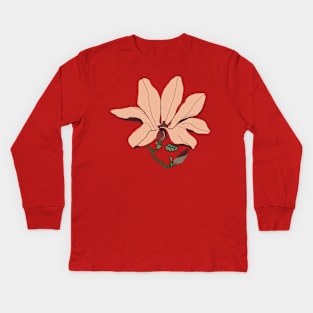 Magnolia blossom Kids Long Sleeve T-Shirt